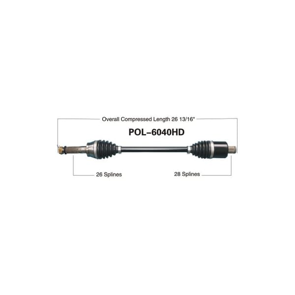Wide Open Heavy Duty CV Axle for POL HD REAR L/R RANG 570/RZR/900/1000/DIE POL-6040HD - main
